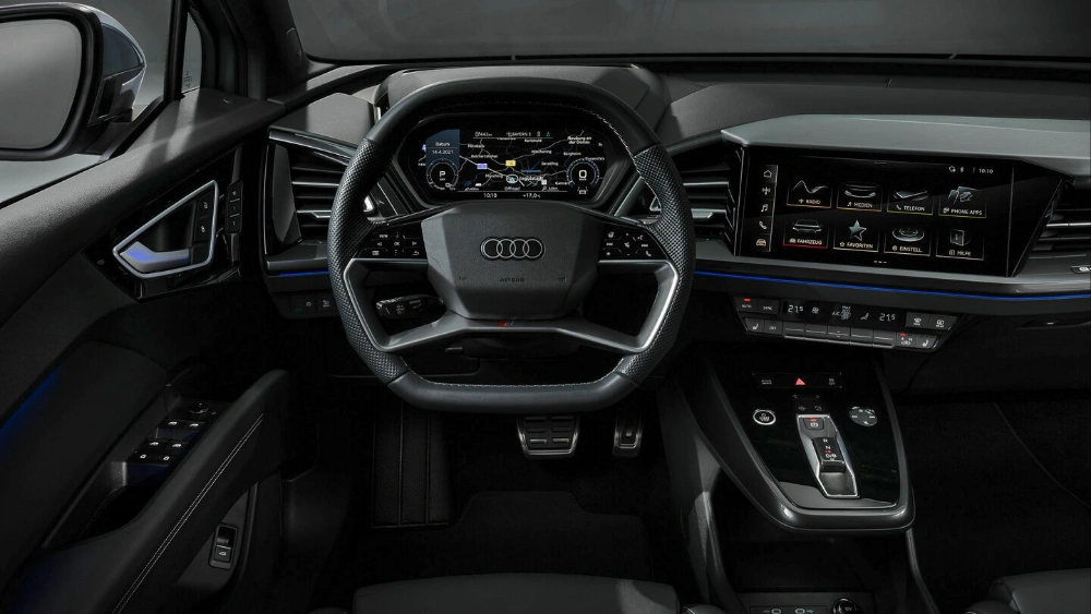 kierownica samochodu audi q4 e-tron